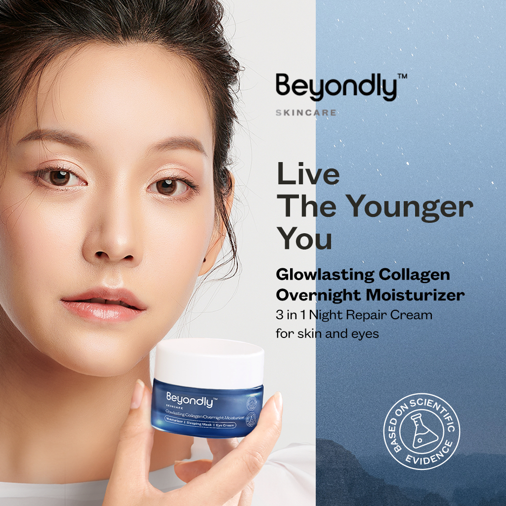 Beyondly Glowlasting Collagen Overnight Moisturizer / Anti Aging Night Cream / Krim Malam Halal / Pe