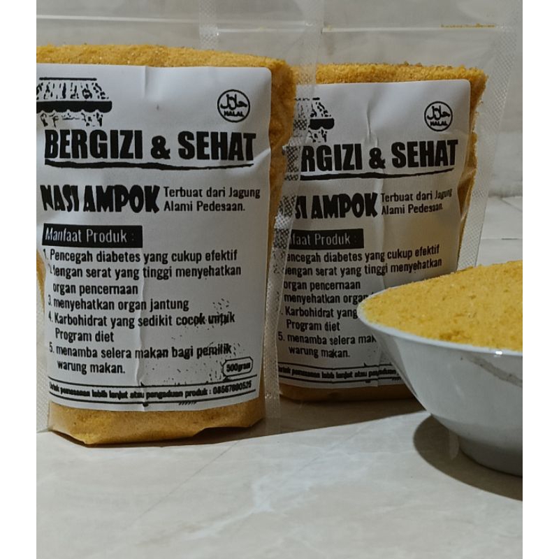 

Nasi ampok jagung alami 100℅ 500 gram