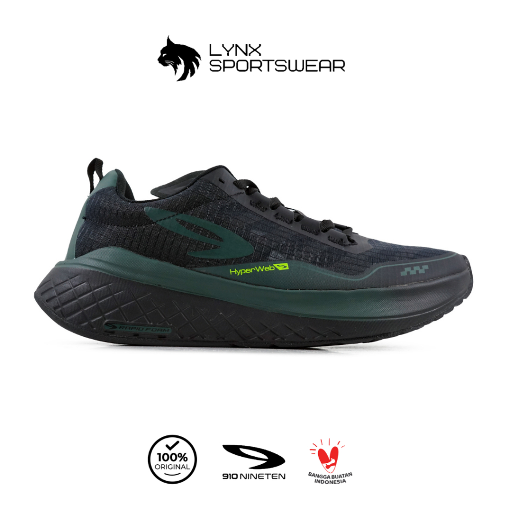 910 SEPATU LARI ULTRA EKIDEN 1.0 - HIJAU TUA/HIJAU NEON