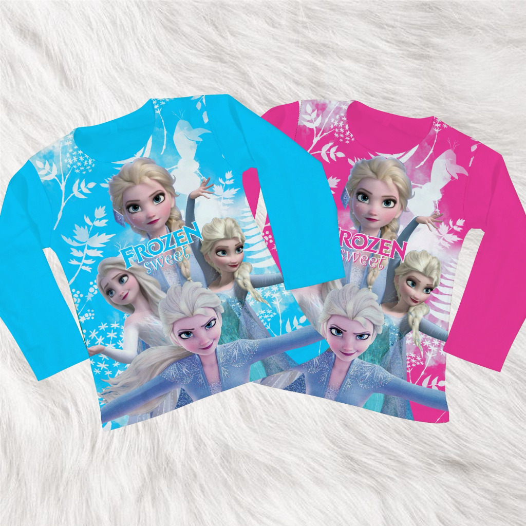 ATASAN ANAK PEREMPUAN LENGAN PANJANG - Atasan Baju Anak Perempuan Kaos Anak Cewek 2-9 tahun