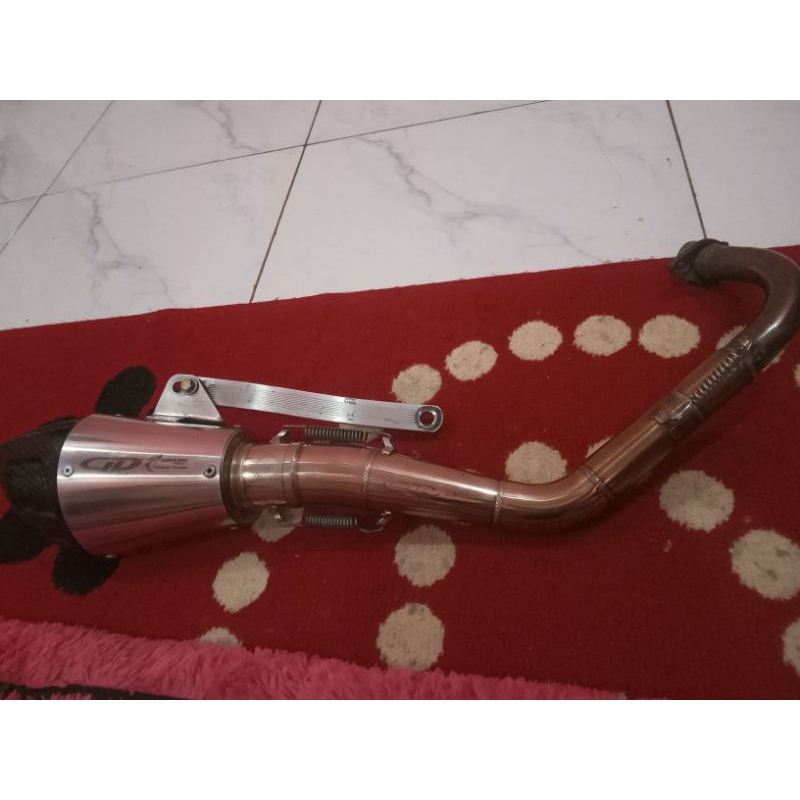 knalpot CLD shark ORIGINAL motor mio sporty saringan setengah