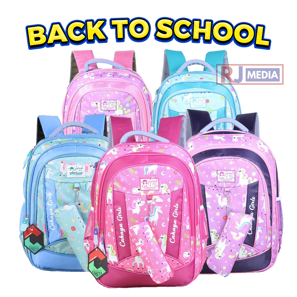 Ransel Sekolah Anak Perempuan Gendong Kuda Pony Tas Unicorn Tosca Anak Fashion lucu Cantik Termurah 