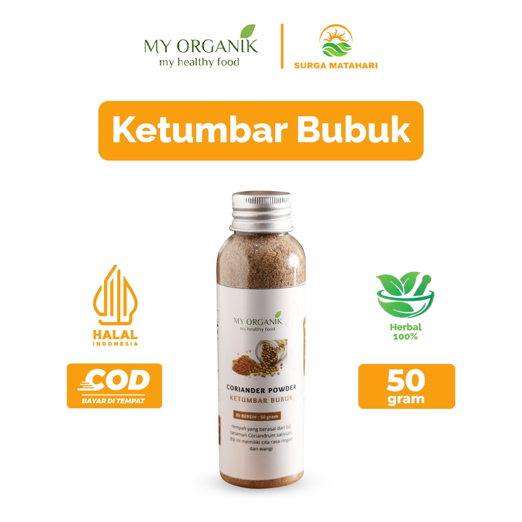 

My Organik Ketumbar Bubuk Bumbu Masak Dapur Rempah Coriander Powder 50gr 100gr 150gr