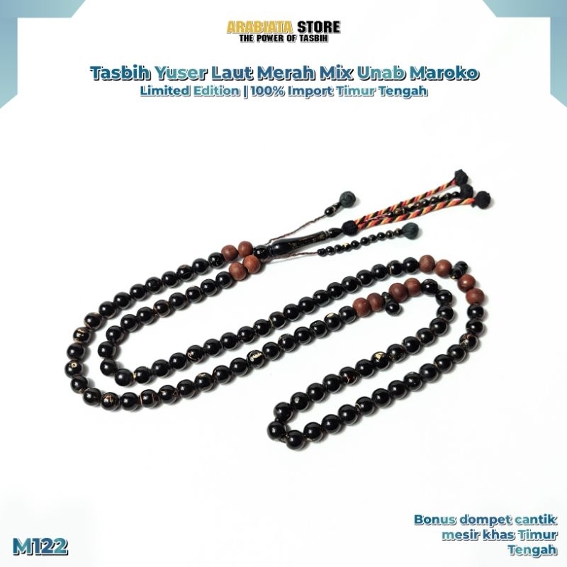 Tasbih Langka Tasbih Yuser Laut Merah Mesir mix Unab Maroko Asli