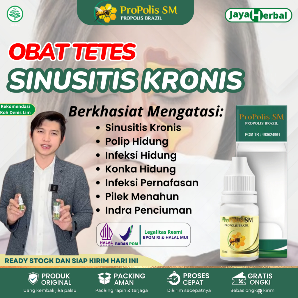 Obat Tetes Sinusitis Kronis, Konka Hidung, Benjolan Di Dalam Hidung, Polip Hidung, Hidung Bau Busuk