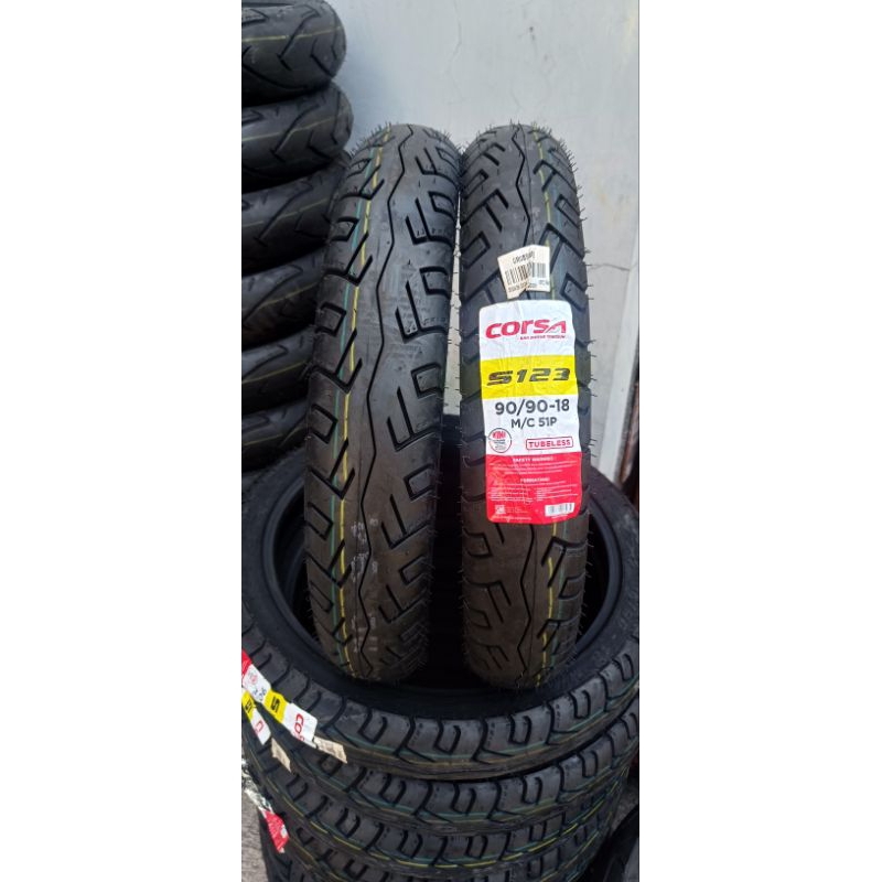  PROMO  Corsa s123 90/90 ring 18" Ban Belakang TUBLES RX-king