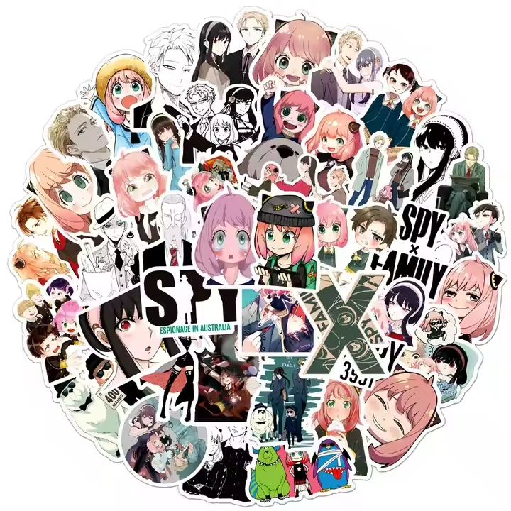 

Spy X Family - Stiker Anime Anya forger sticker anti air manga tumbler hp koper