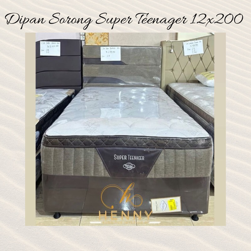 Henny Furniture Dipan Sorong Super Teenager 120x200 / Springbed Twins