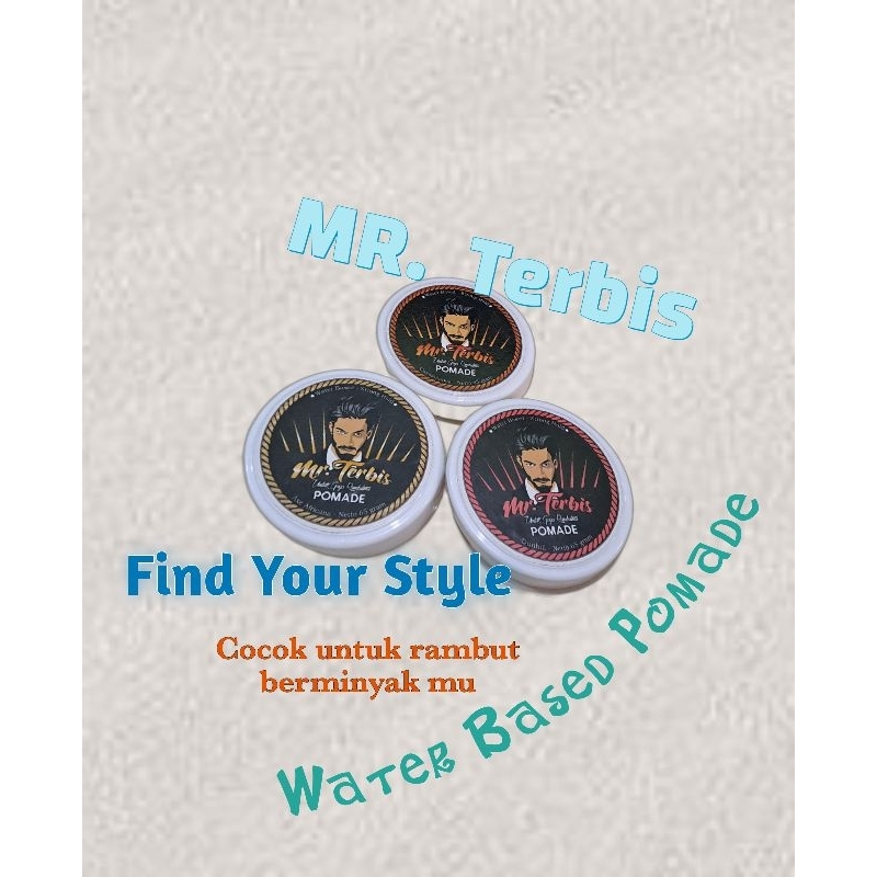 Jual Produk Mr. Terbis Water Based Pomade. 65gr bundle x3 Axe Africana, Dunhill, Cassablanca. Free S