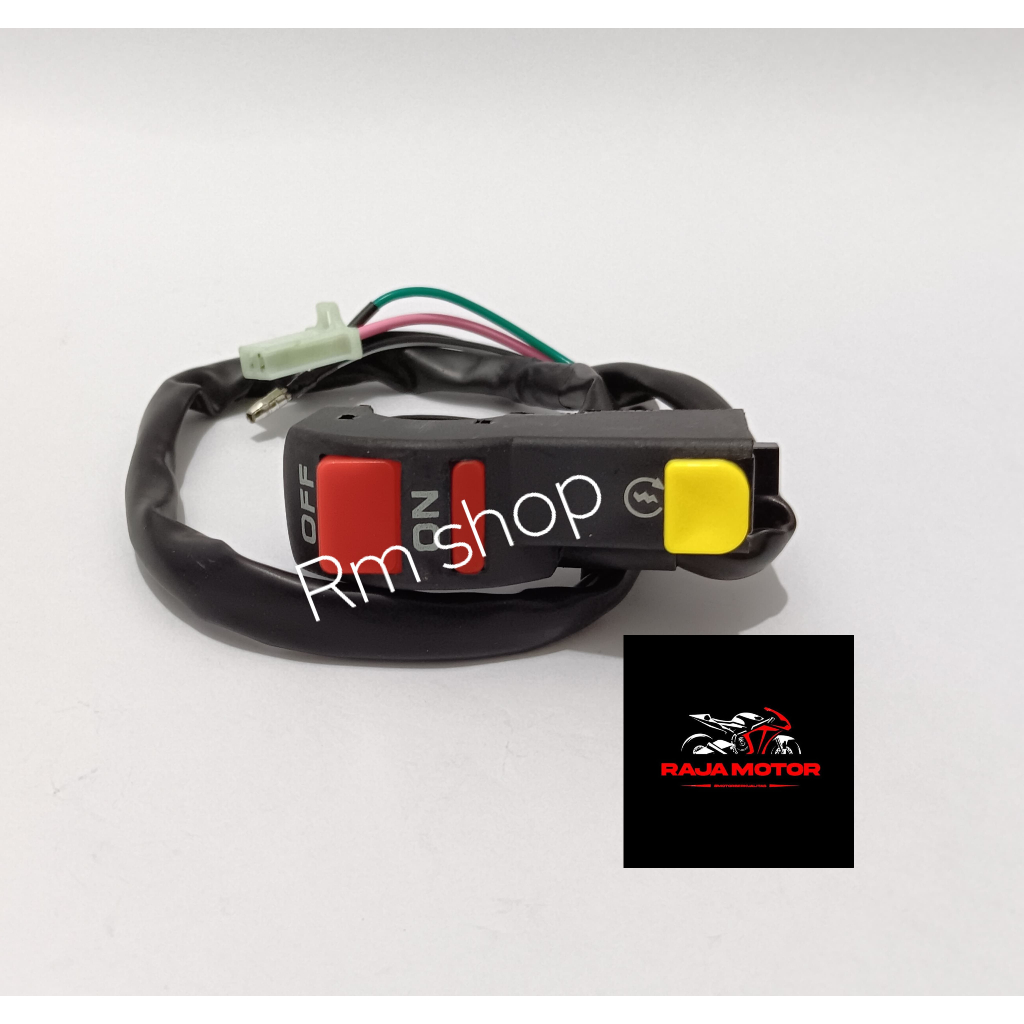 saklar kanan on off stater motor universal 2 tombol domino