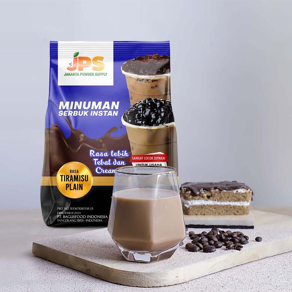 

JPS Plain Tiramisu 1 kg Bubuk Minuman Premium Tanpa Gula / Serbuk Instan Kopi Jakarta Powder Supply
