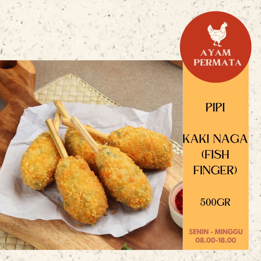 

Kaki Naga Ikan Frozen Food Bekal Sekolah Anak Pipi Seafood - Fish Finger - Ayam Permata