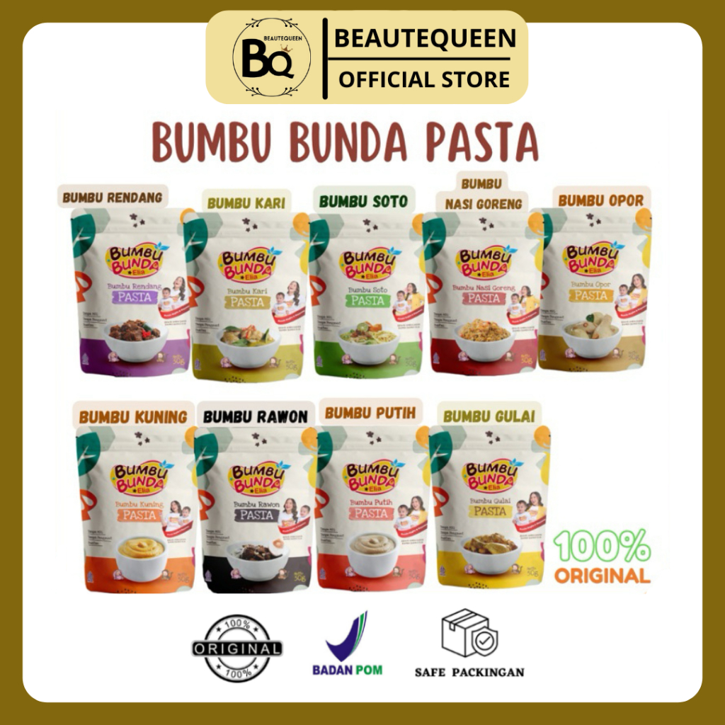 

BUMBU BUNDA ELIA ( BELI 1 GRATIS 1 ) BUMBU PASTA | BUMBU BASAH | BUMBU MASAK INSTANT | BUMBU | MAKANAN BAYI
