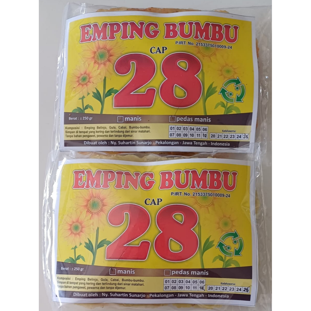 

Emping Belinjo / Melinjo Bumbu Khas