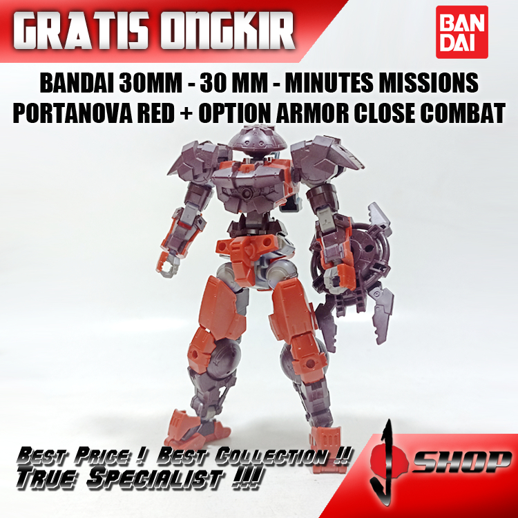 BANDAI 30MM / 30 MM / MINUTES MISSIONS - PORTANOVA RED + OPTION ARMOR CLOSE COMBAT 30MM78