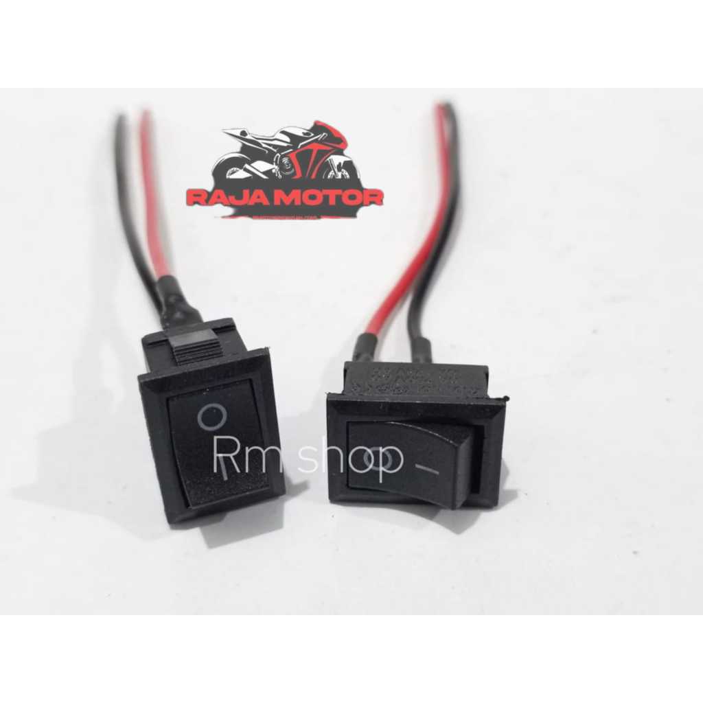 tombol / saklar petak on off motor universal 2 kabel