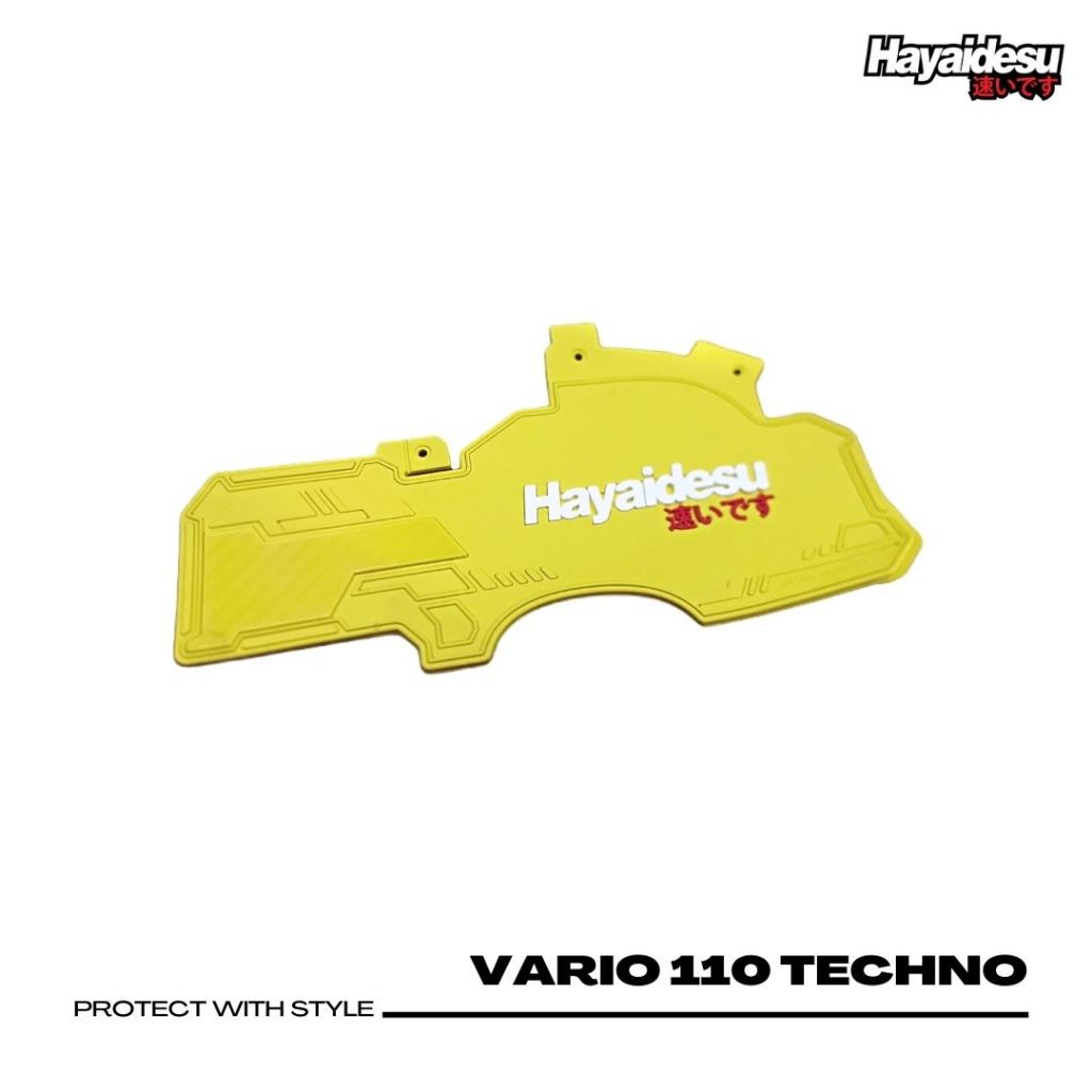 Hayaidesu Mudflap Honda Vario 110 Techno Karbu Aksesoris Variasi Penahan Lumpur // EL23