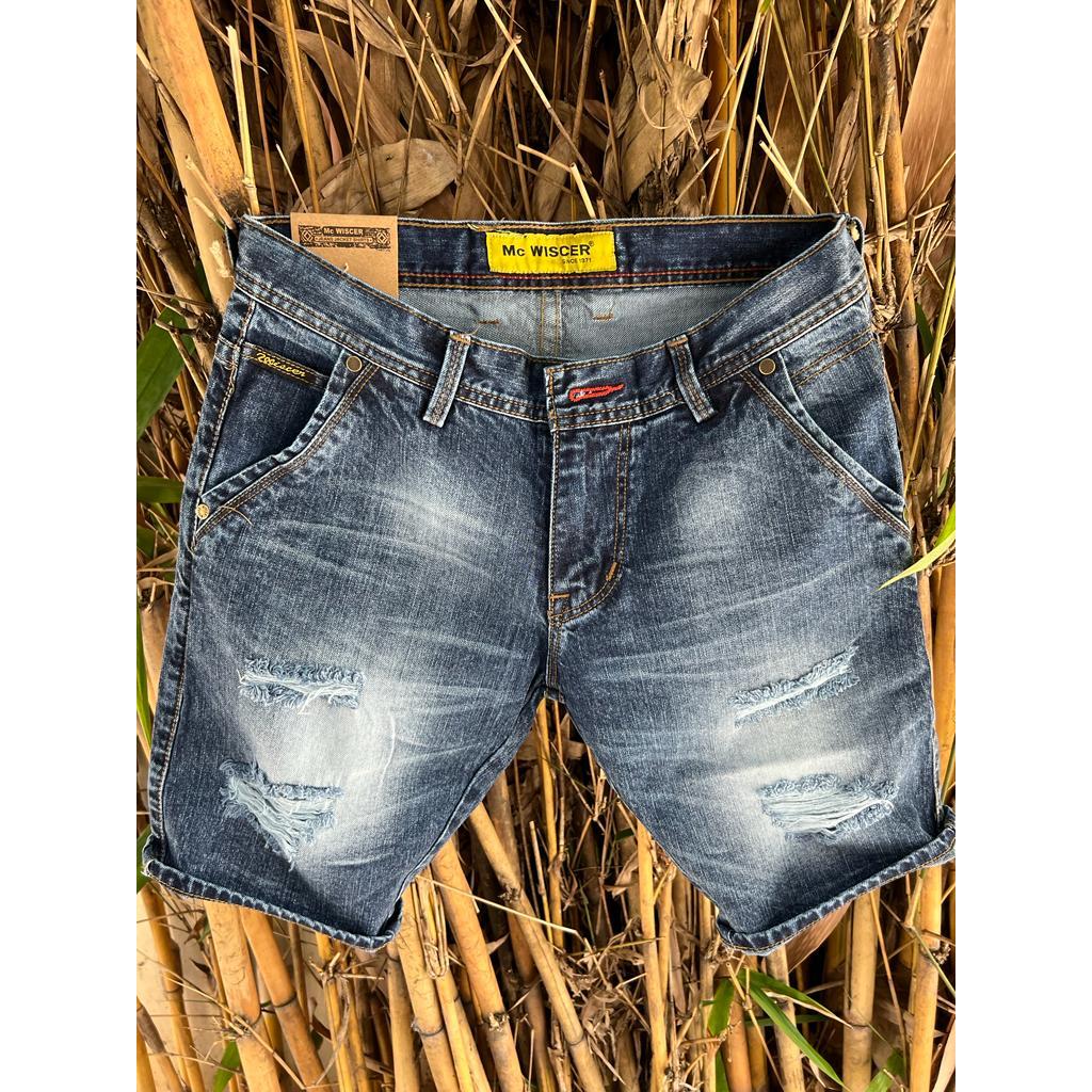 celana pende Wiscer pria Premium Original // celana pendek wiscer sobek // celana sobek wiscer