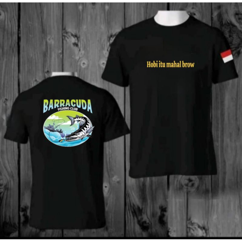 kaos distro motif mancing lautan baju fishing bahan berkualitas lembut enak dipakai