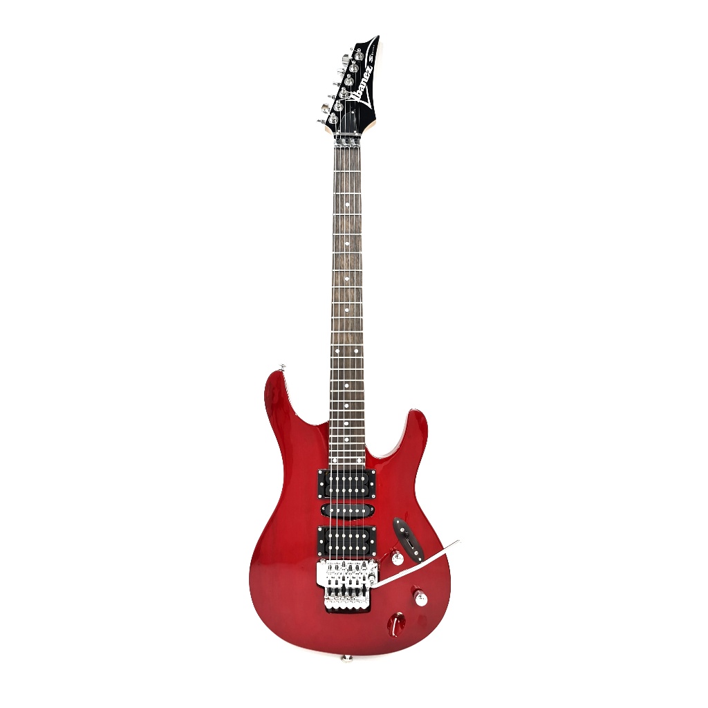 Gitar Elektrik Merk Ibanez Tipe S Series Warna Merah / Red Bonus Tas dan Kabel Jack Listrik Murah