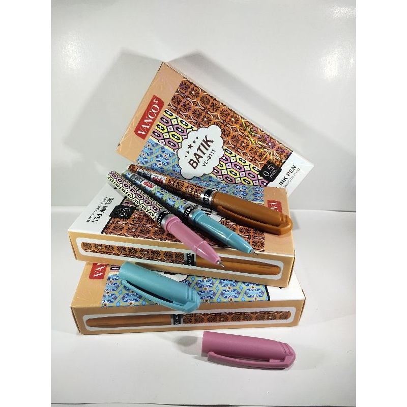 

pulpen/bolpoin gell vanco batik vc-8111