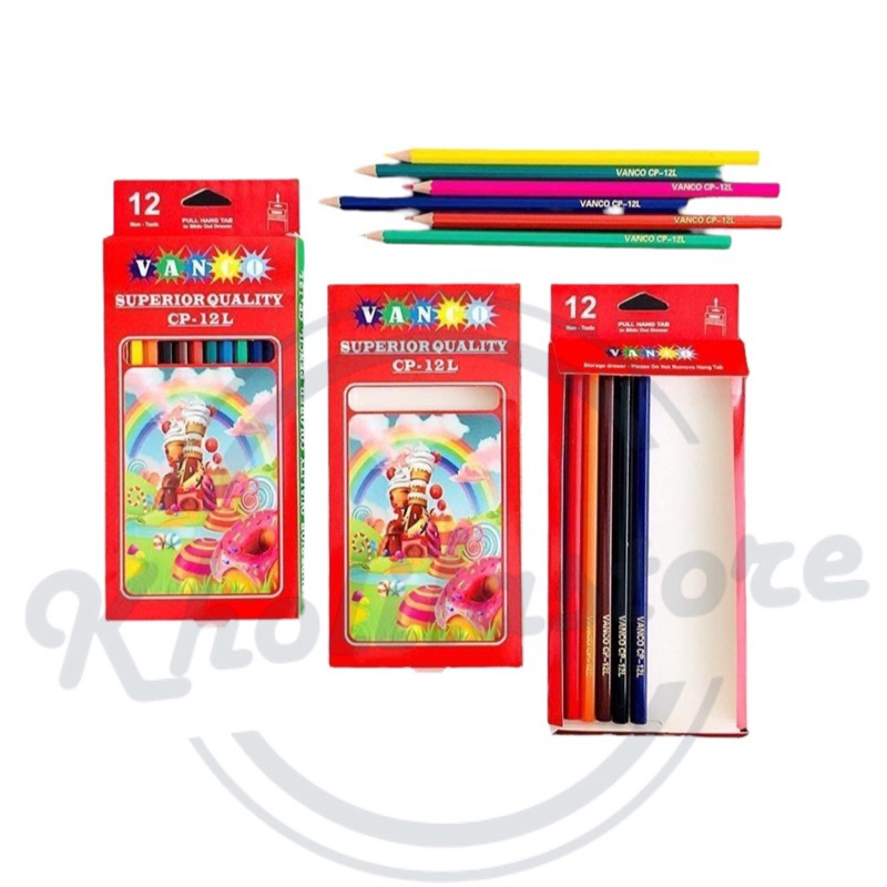 

Pensil Warna 12W Panjang Vanco CP-12L