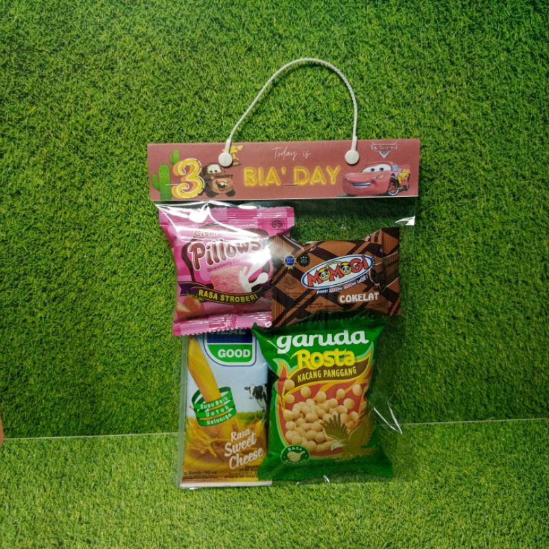 

Byul's - Paket snack ultah anak / hampers snack ultah anak / free design nama dan banner