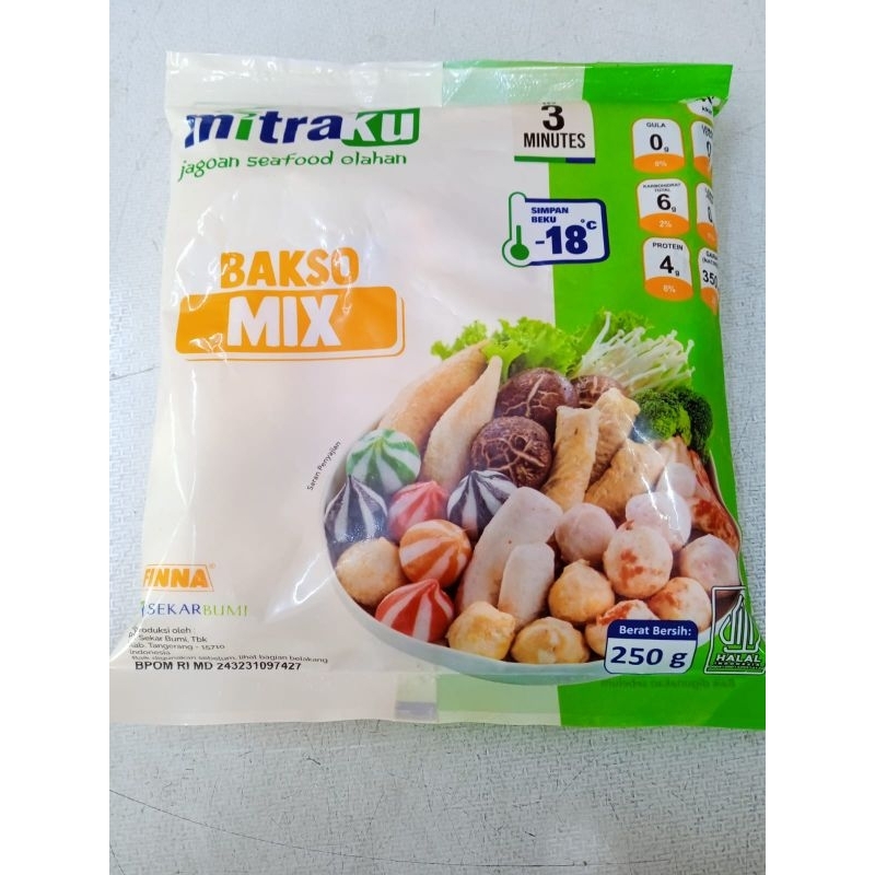 

Mitraku Bakso Ikan Mix 250gr