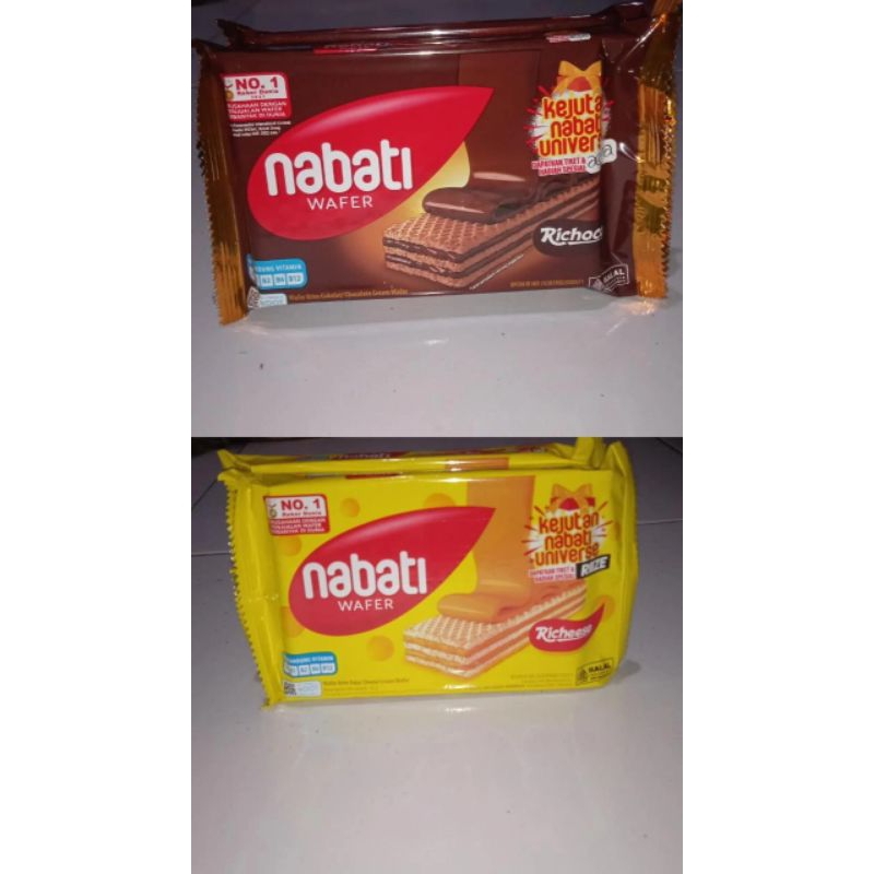 

Nabati Wafer 43 gr Coklat Dan Keju / Richoco