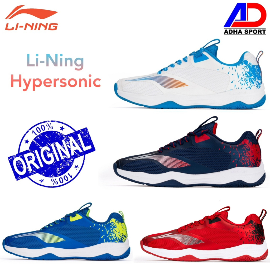 Sepatu Badminton Lining Hypersonic AYTT051 Sepatu Bulutangkis Original Adha Sport