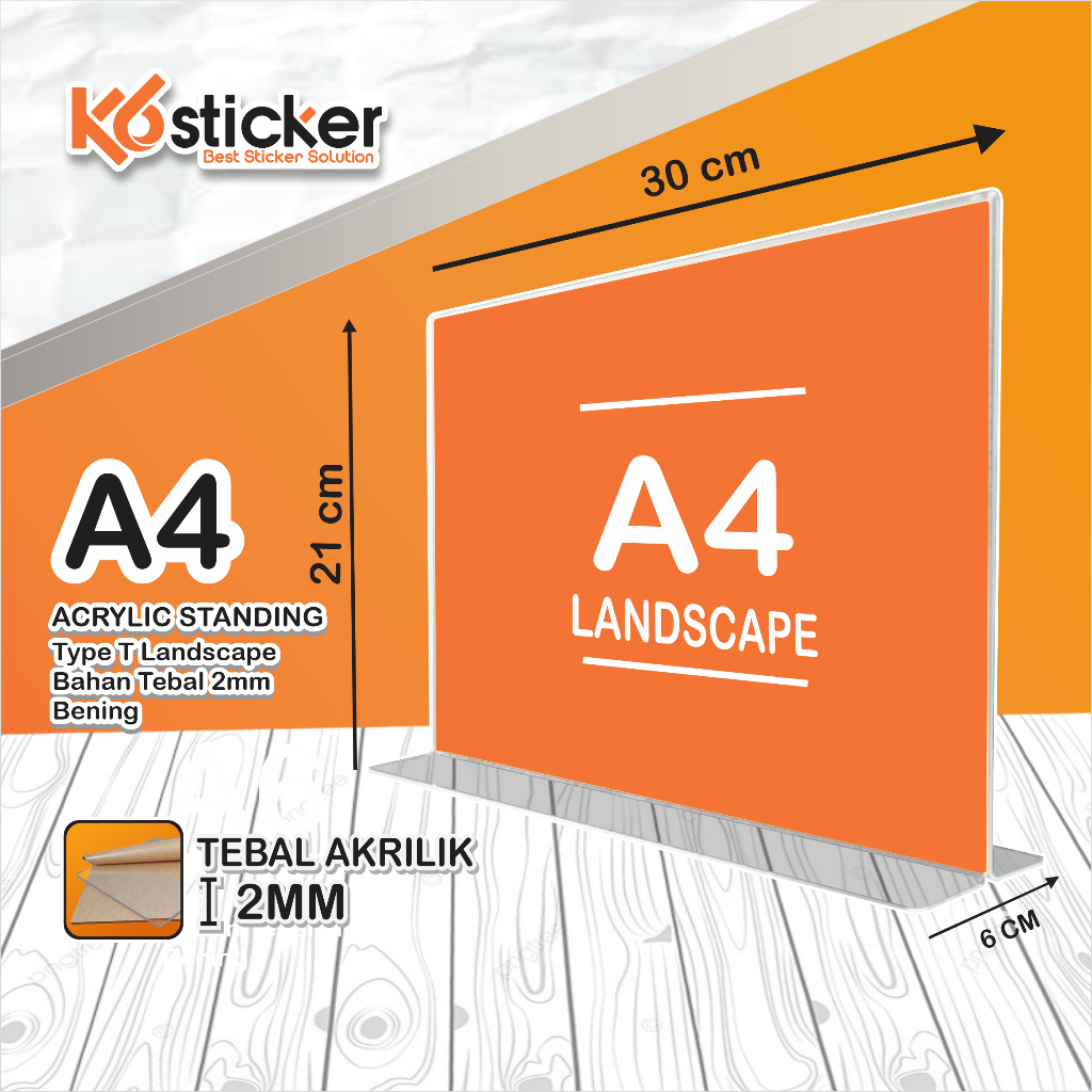 

Akrilik Acrylic A4 Tent card POTRAIT & LANDSCAPE. akrilik daftar menu. akrilik nomor meja. akrilik menu brosur. acrylic display order