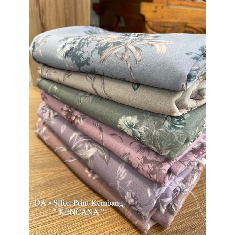 DEWIBUSANA || KAIN SIFON PRINT KEMBANG