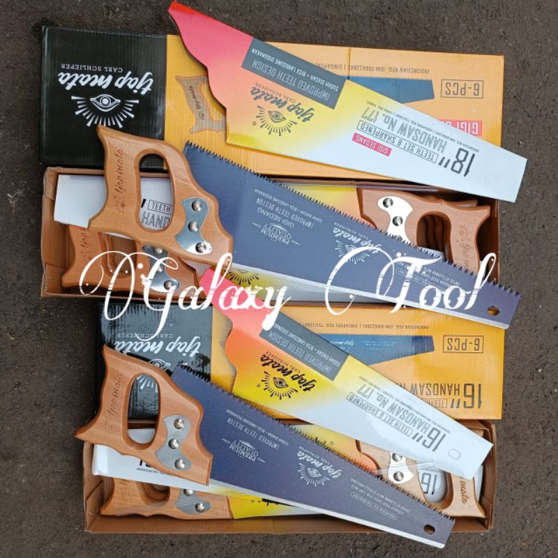 Gergaji kayu Tjap mata 16 18 20 inch solingen Germany gergaji manual potong kayu asli original tajam