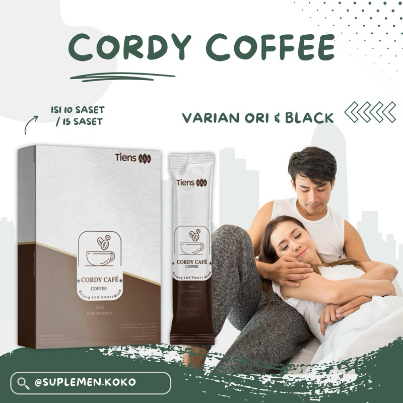 Cordy Cafe Tiens Kopi herbal dewasa kopi kuat dan Obat kuat pria tahan lama herbal Obat perangsang w