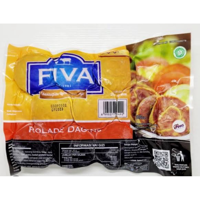 

Fiva Rolade Sapi 250gr Halal