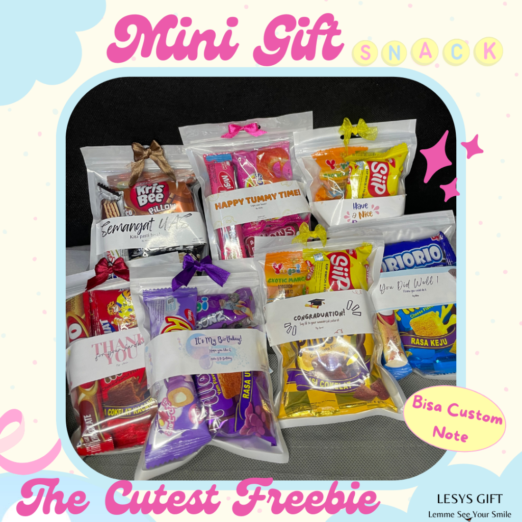 

Mini Gift Snack Ulang Tahun Termurah / Mini Hampers Tanpa Minimal Order/Mini gift snack / Mini snack / Mini hampers / Bouqet Snack Mini / Freebie Mini/ Snack Agustusan/ Hadiah Doorprise Agustus/ Hampers Snack Mini/ Hadiah Kelulusan/ MINI GIFT PITA