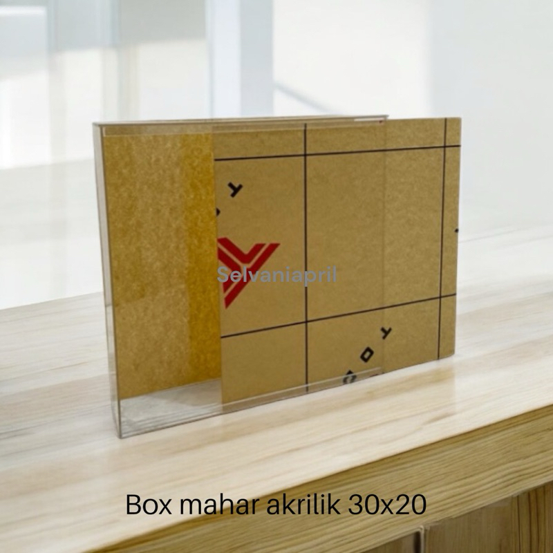 

Box Akrilik Mahar Sliding 30x20x6 / Mahar Pernikahan / Box Mahar