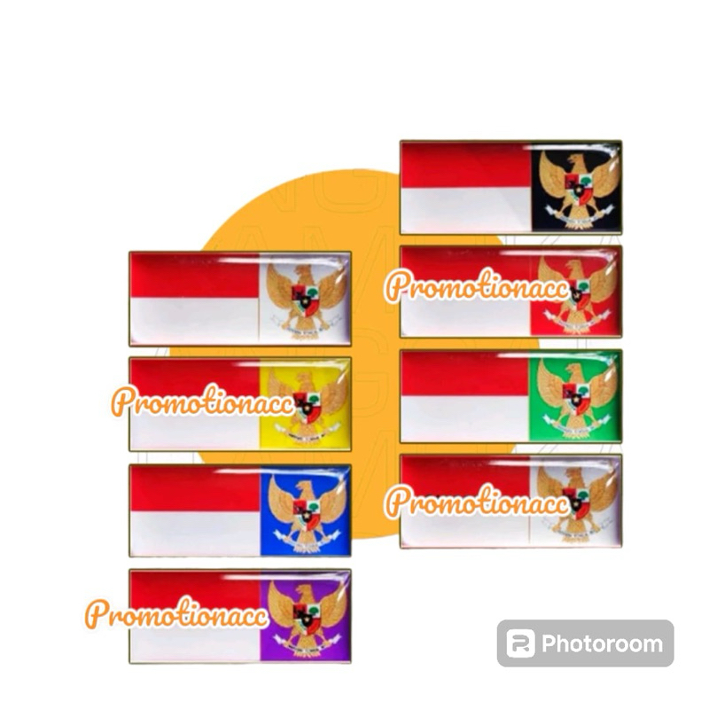 Pin Bendera Pin Bros Garuda Merah Putih Lapis Lycal Resin Peniti/Magnet