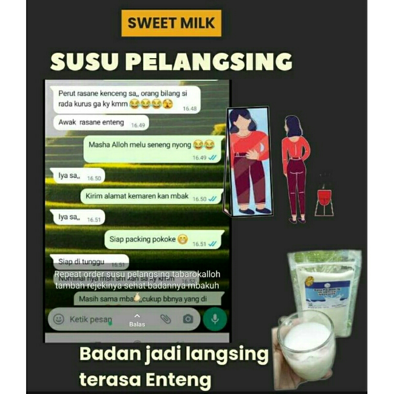 

Susu pelangsing dan penggemuk 5pcs