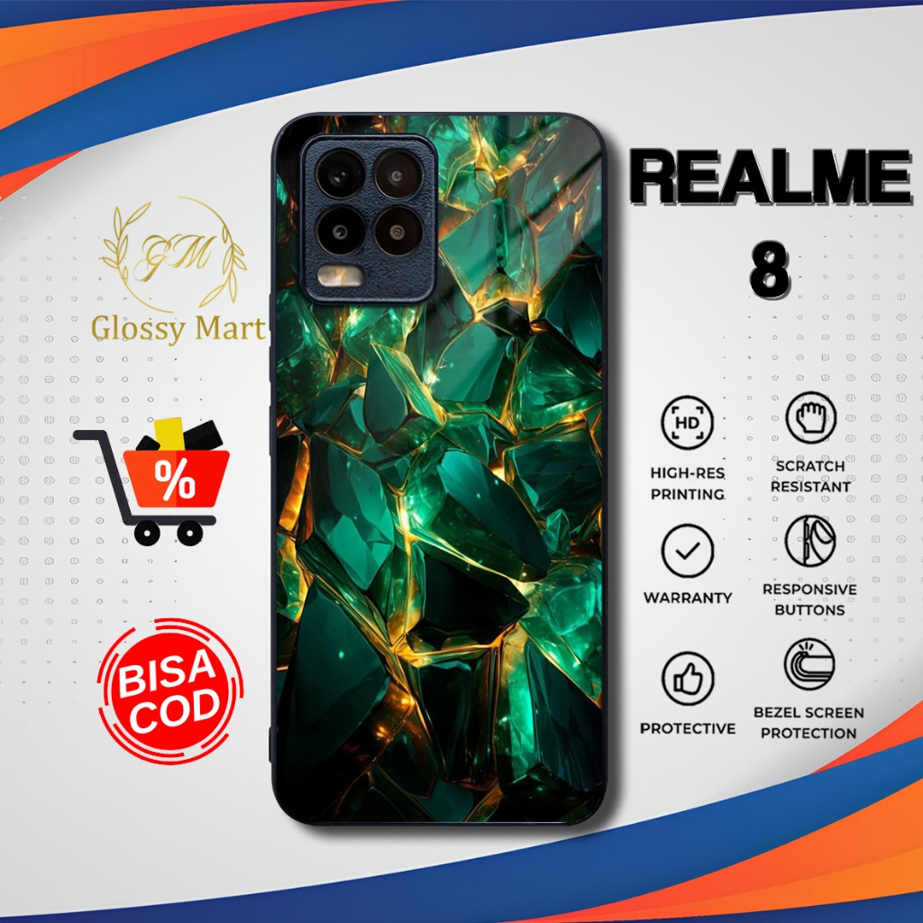 Casing Realme 8 Terbaru Berlian Case Realme 8 Softcase Hardcase glossy Kesing Realme Termurah Terlar