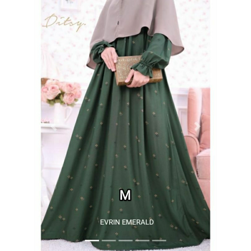 DITSY EVRIN EMERALD/DITSY/GAMIS WANITA READY STOCK