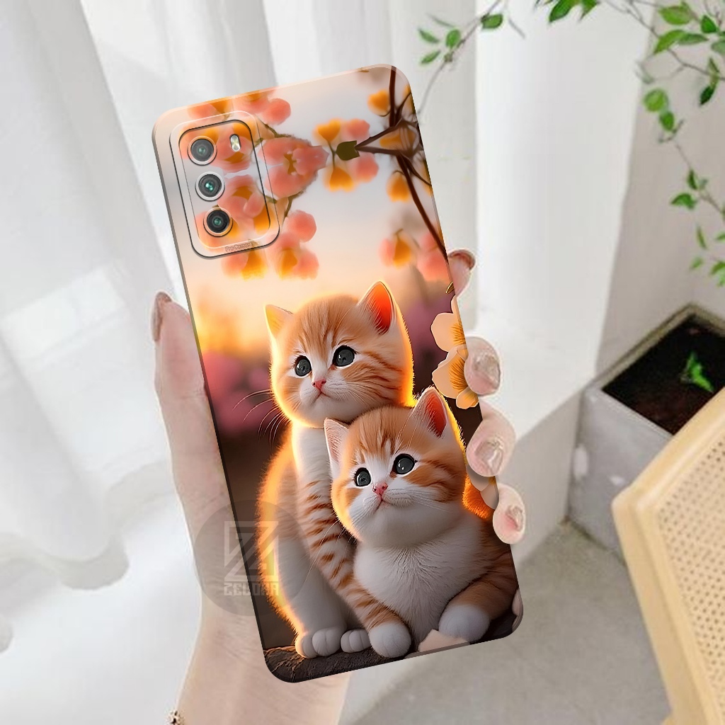 Case Xiaomi Poco M3 Fashion Case Kucing ZELORA Softcase Xiaomi Poco M3 Silikon Pro Camera Casing Xia