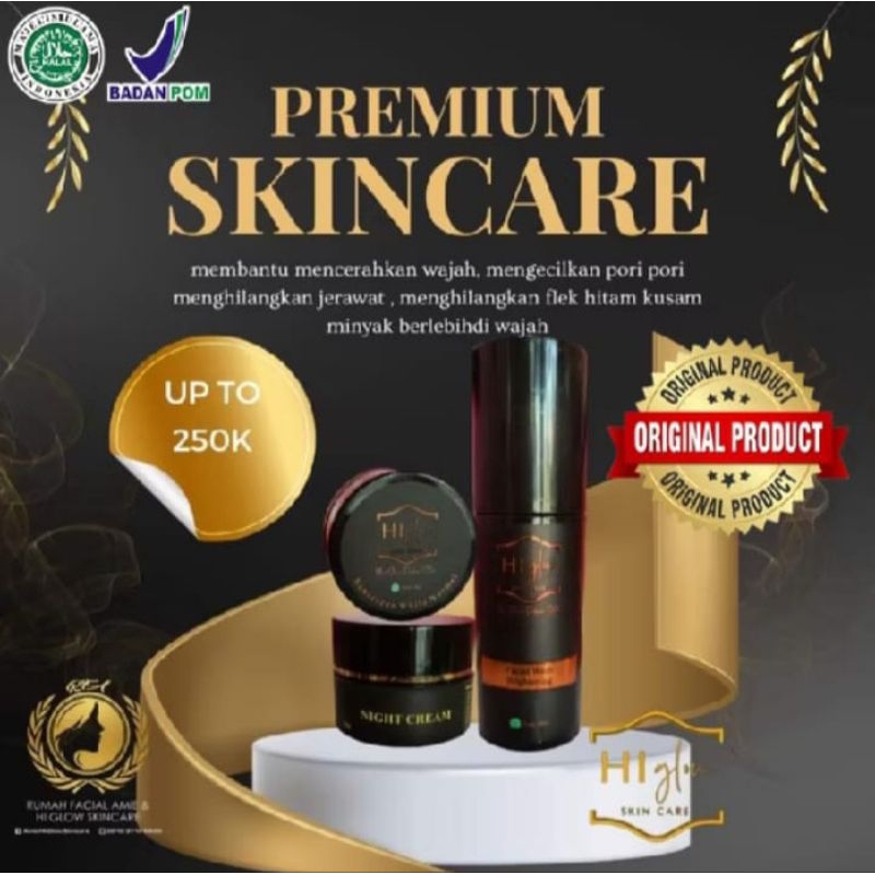 (FREE ONGKIR) PAKET CUSTOME PREMIUM AC1+/AC2+/AC3+/AC4+ HI GLOW SKINCARE ORIGINAL