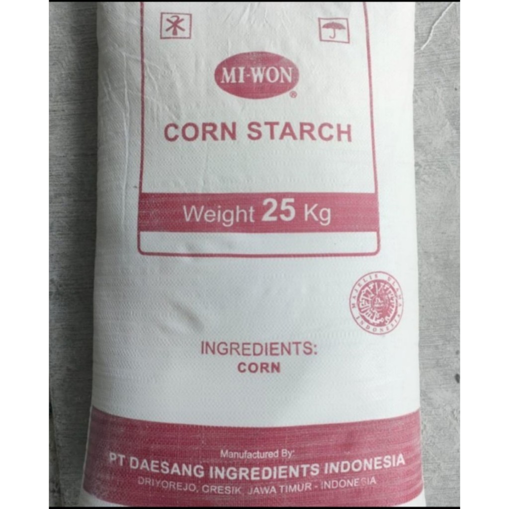 

Maizena Miwon 25kg - Cornstarch Mi-Won = Gosend Grab Only