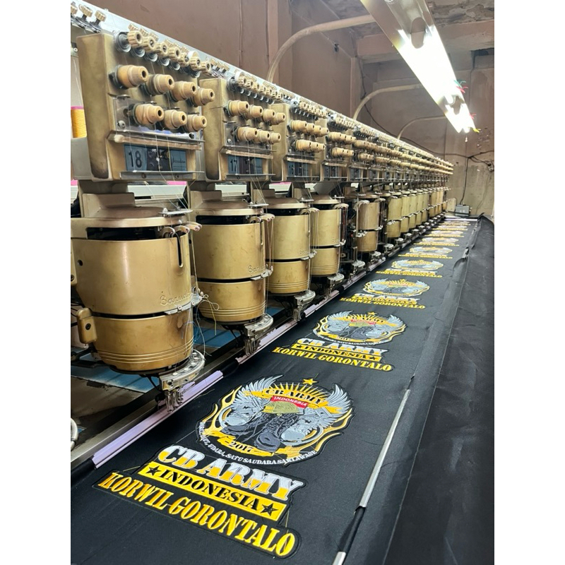 CUSTOM GAMBAR LOGO BORDIR UKURAN BESAR | EMBLEM MURAH | BERKUALITAS