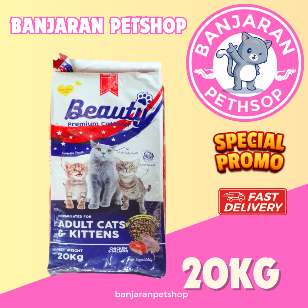 BEAUTY CAT FOOD 20KG khusus EKSPEDISI