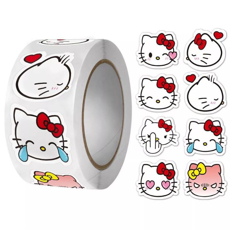 

bukan 1 roll | 10 lembar sticker kitty lucu | Sticker viral cute [baca deskripsi]