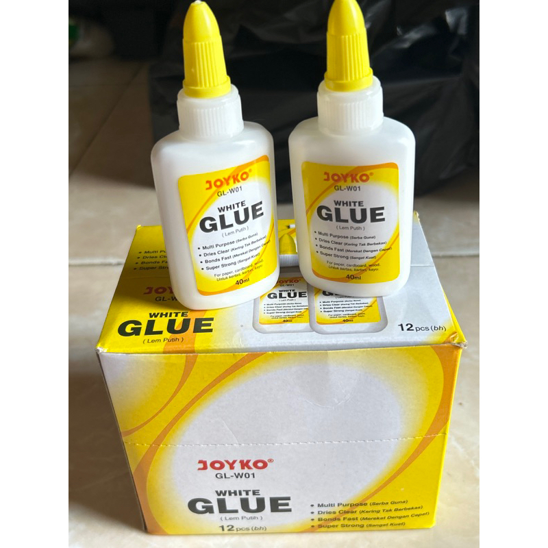 

Joyko white glue 40 ml lem cair joyko harga 1 pcs