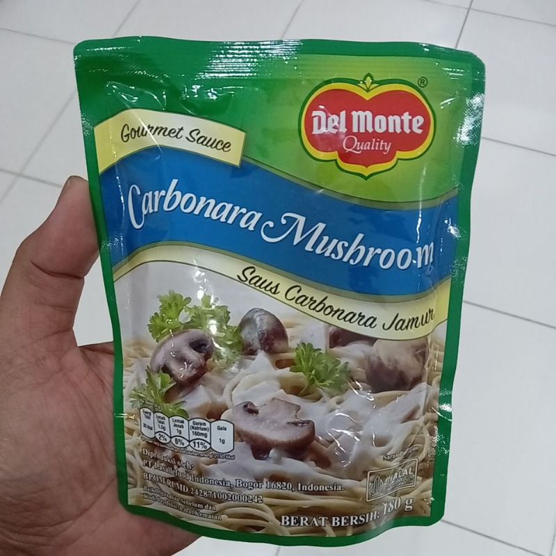 

Del Monte Saus Carbonara Jamur 180 g