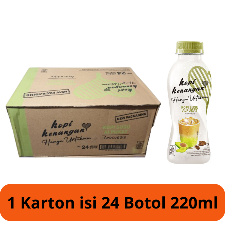 

Kopi Kenangan Avocuddle / Kopi Susu Alpukat 1 Dus isi 24 Botol 220ml